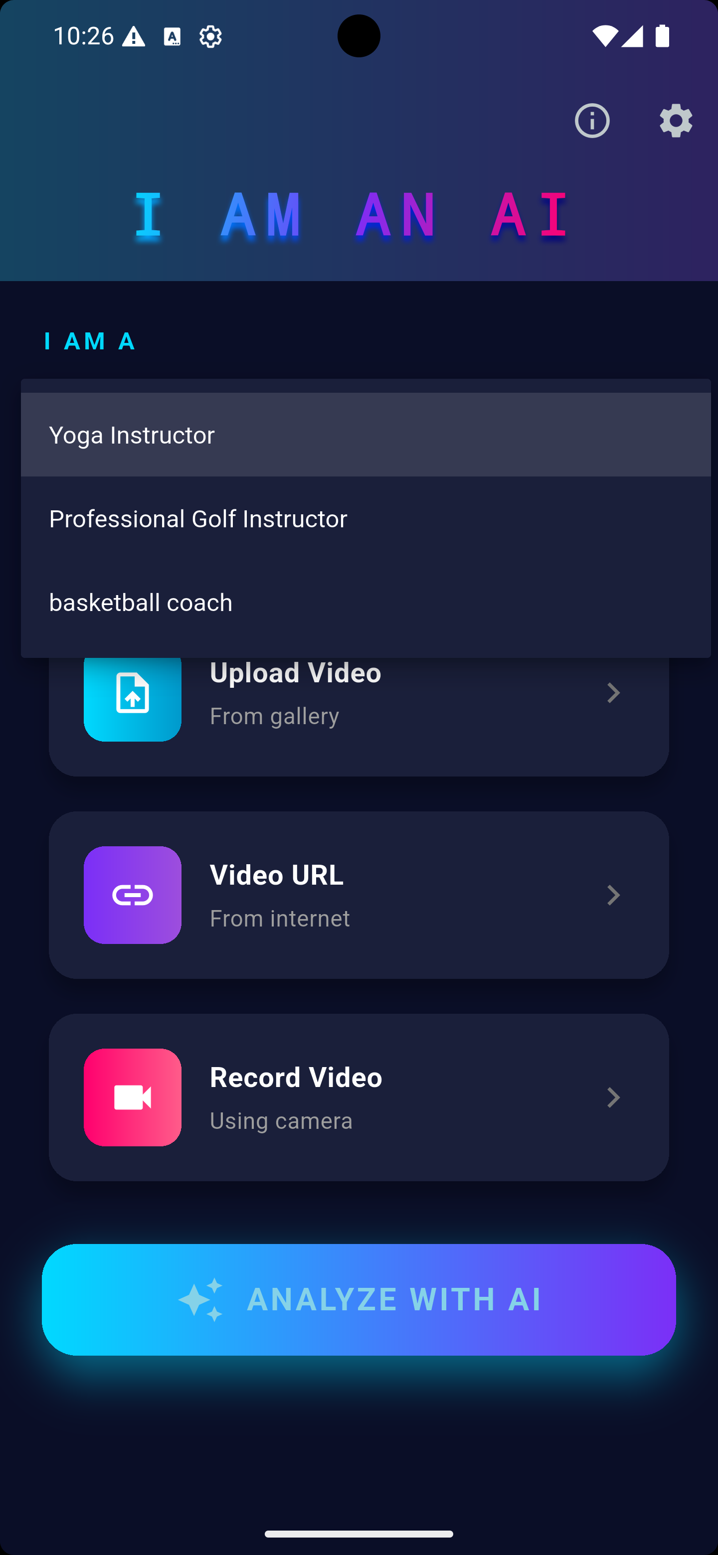 IAMAN.AI App Interface